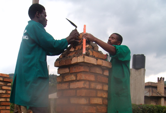 Students of Civil Engineering doing Construction